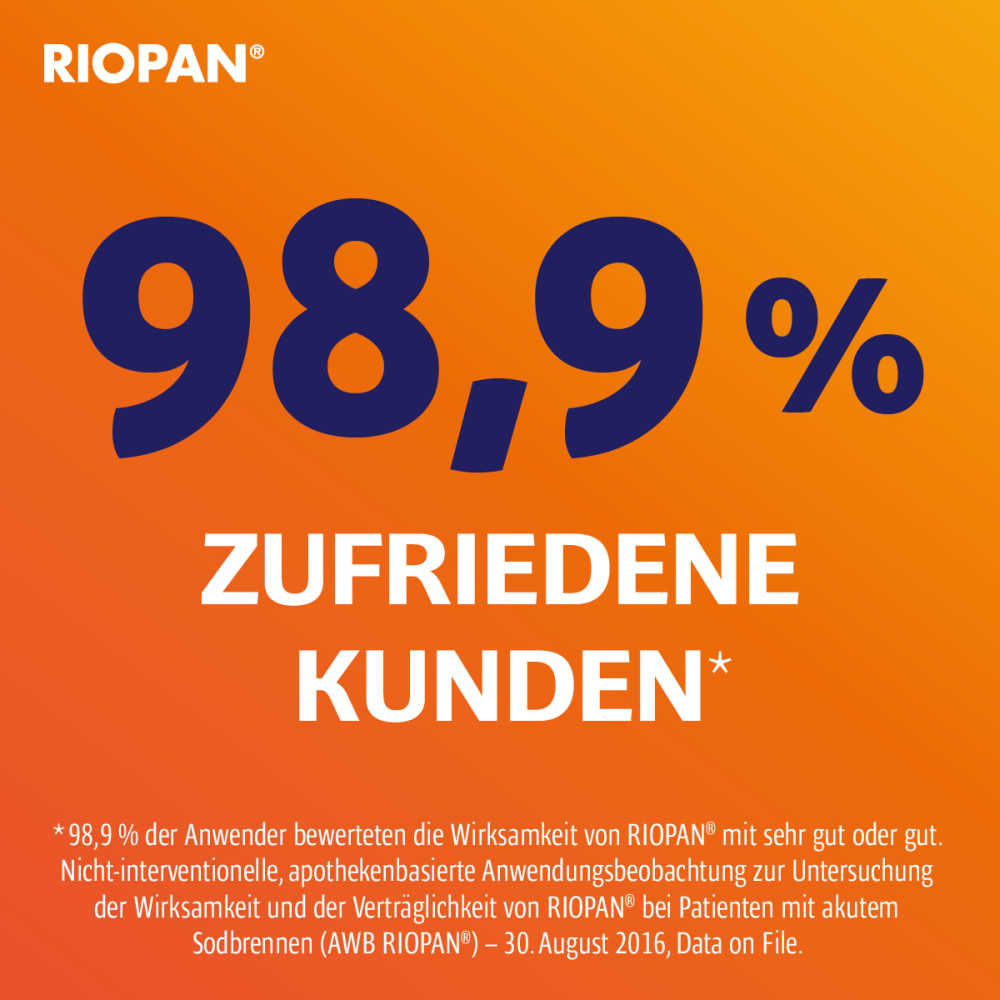 RIOPAN MAGENTABLETTEN Mint - Bei Sodbrennen 100 St Kautabletten