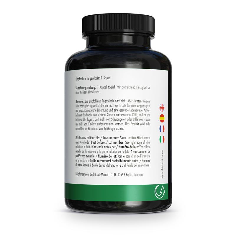 GREEN NATURALS Schwarzer Knoblauch 600mg 180 St Kapseln
