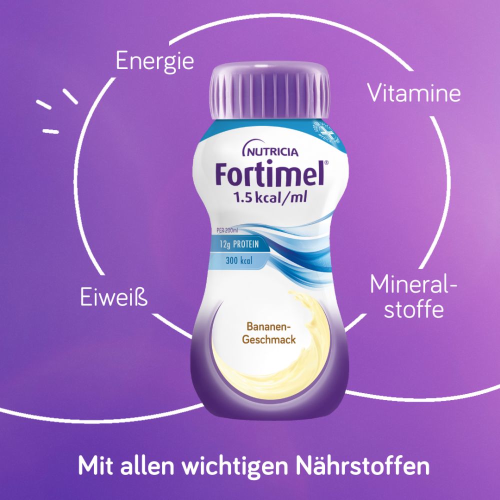 Fortimel 1,5 kcal/ml Bananen-Geschmack 32X200 ml Flüssigkeit