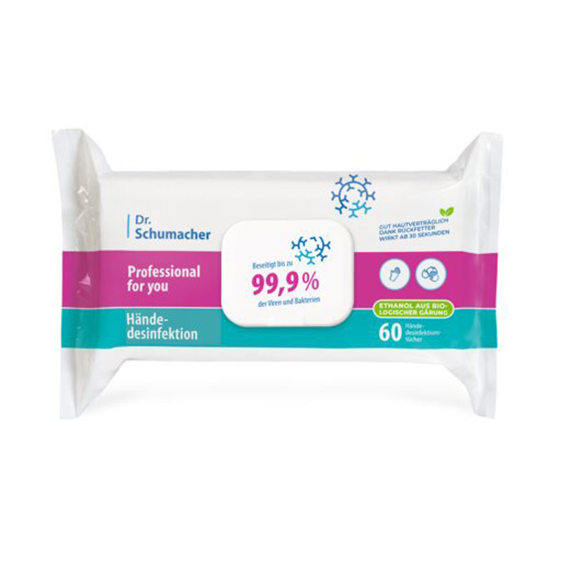 Professional for you Händedesinfektion 99,9% 60 St Tücher