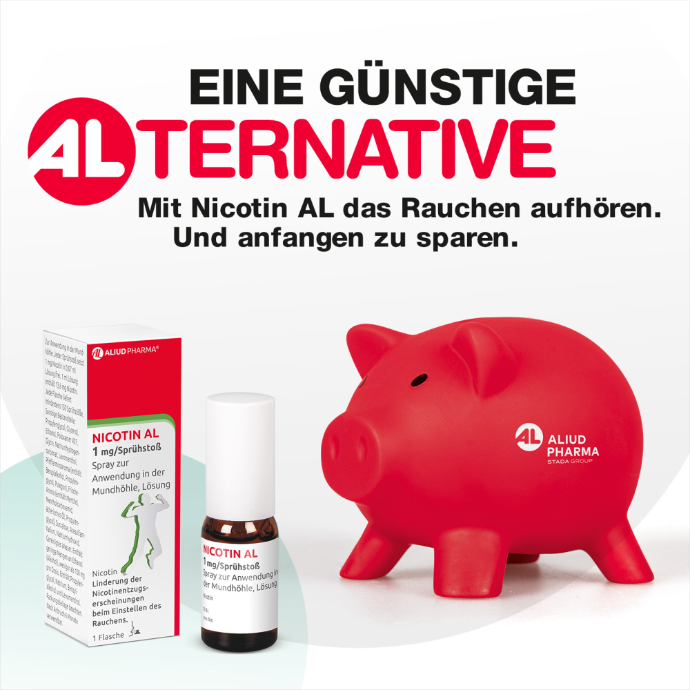 NICOTIN AL 1 mg / Sprühstoß zur Rauchentwöhnung 1 St Spray