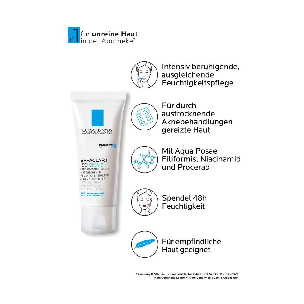 LA ROCHE-POSAY EFFACLAR H ISO-BIOME FEUCHTIGKEITSPFLEGE 40 ml Creme