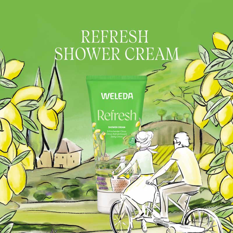 Weleda Refresh Shower Cream Citrus 200 ml Duschgel
