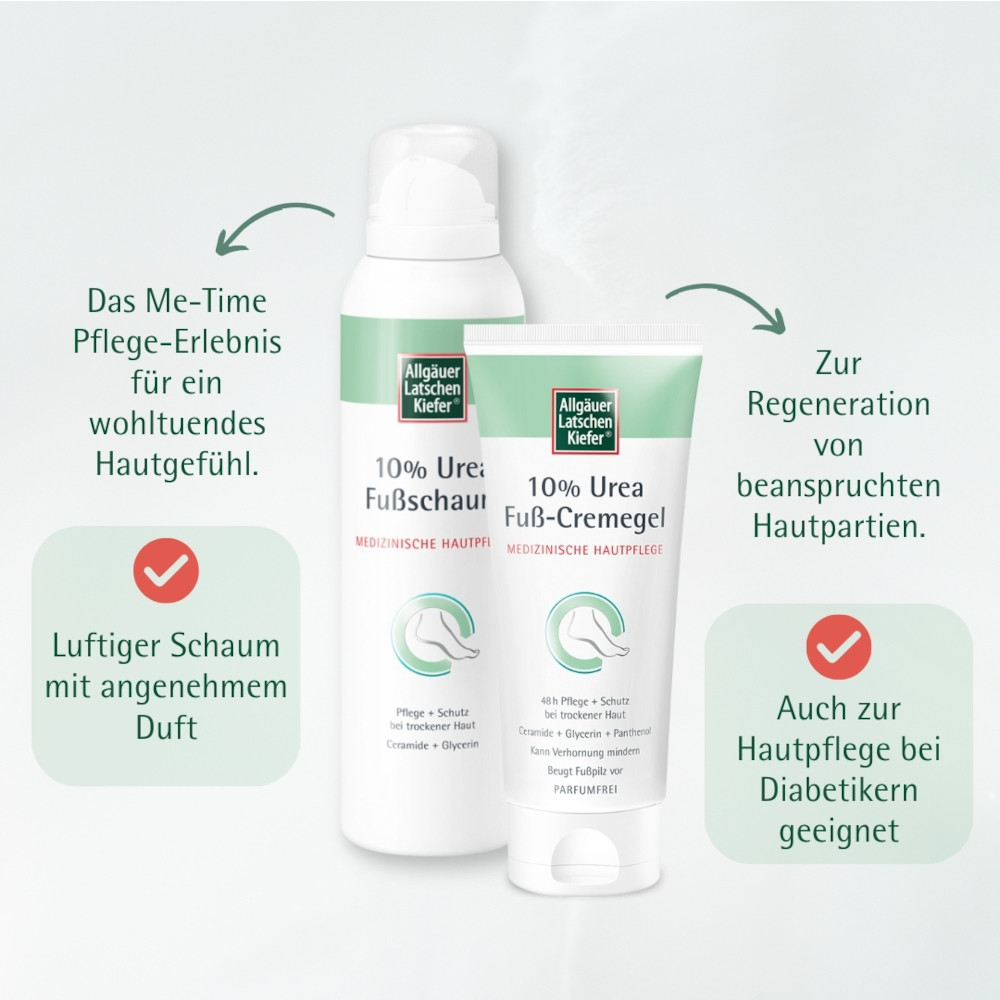 Allgäuer Latschenkiefer 10% Urea Fußschaum 150 ml Schaum