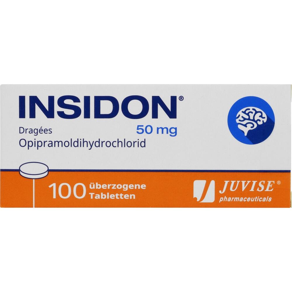 Insidon 50mg Dragees 100 St Überzogene Tabletten
