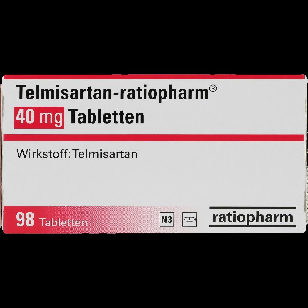 Telmisartan-ratiopharm 40mg 98 St Tabletten