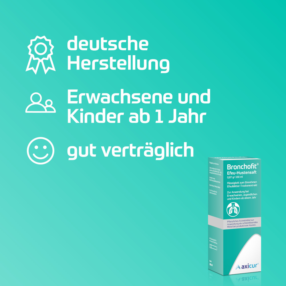 Bronchofit Efeu-Hustensaft 100 ml Flüssigkeit zum Einnehmen