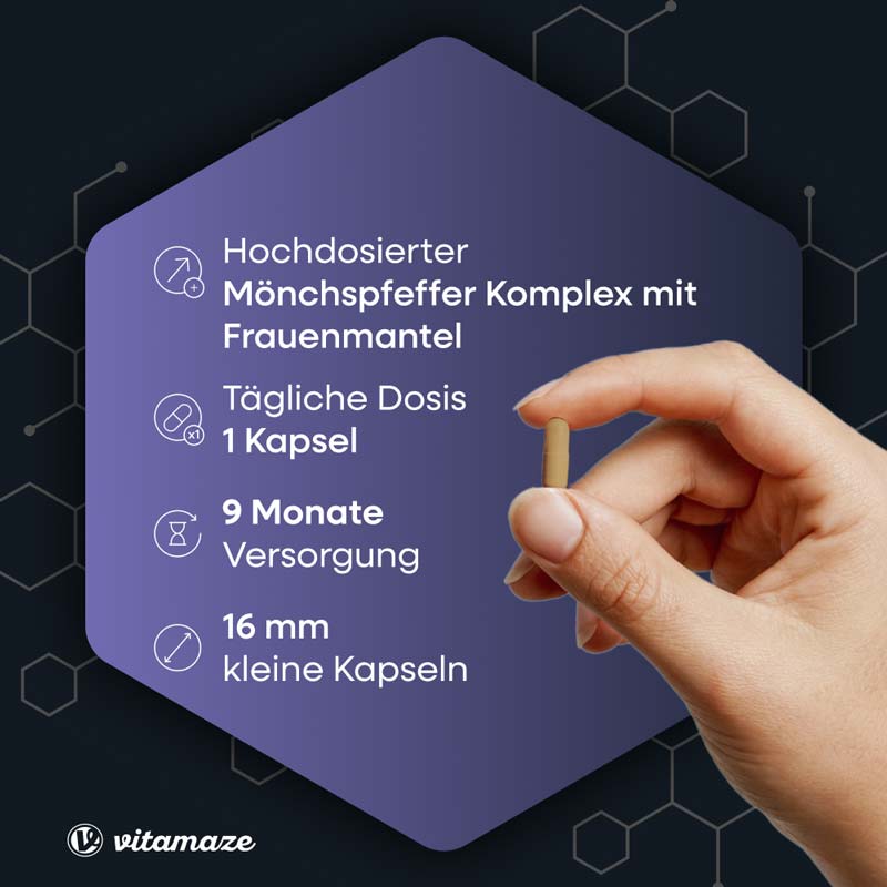 vitamaze MÖNCHSPFEFFER COMPLEX + FRAUENMANTEL 270 St Kapseln