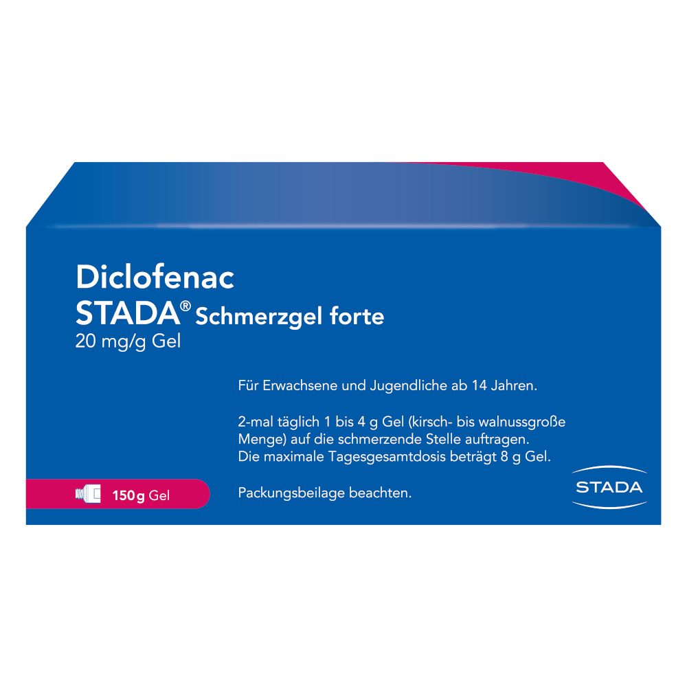 Diclofenac STADA Schmerzgel forte 20 mg/g  150 g Gel