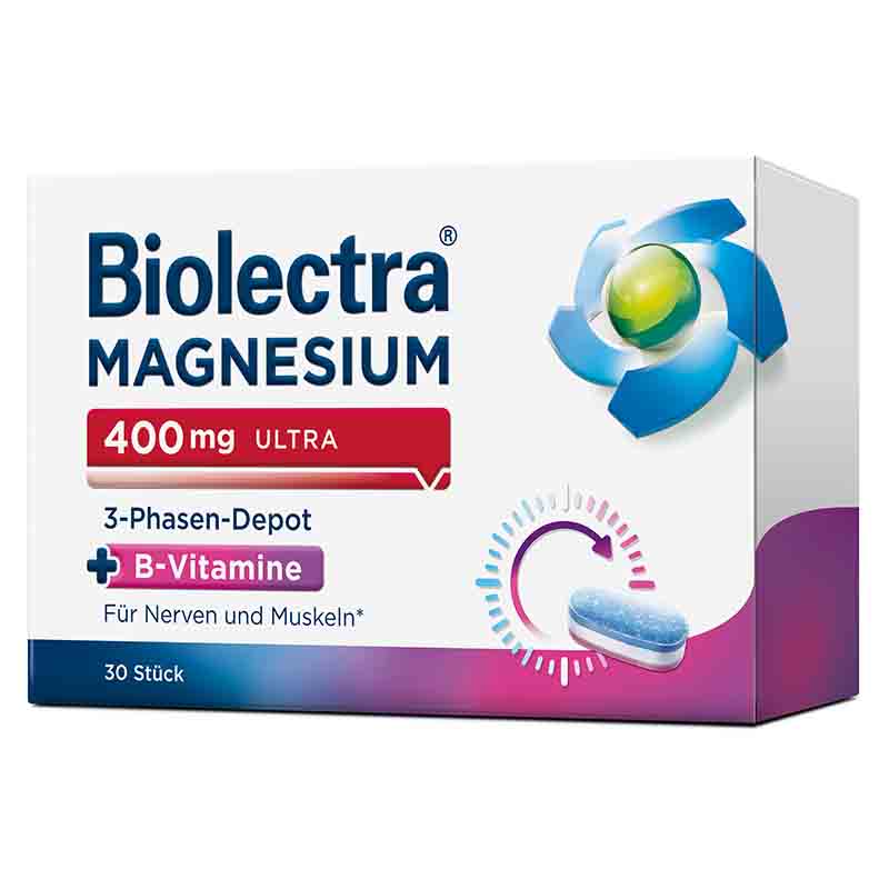 Biolectra MAGNESIUM 400 mg ultra 3-Phasen-Depot  30 St Tabletten