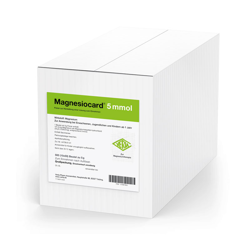 MAGNESIOCARD 5 mmol Plv.z.Her.e.Lsg.z.Einnehmen 10X50 St Pulver zur Herstellung einer Lösung zum Einnehmen