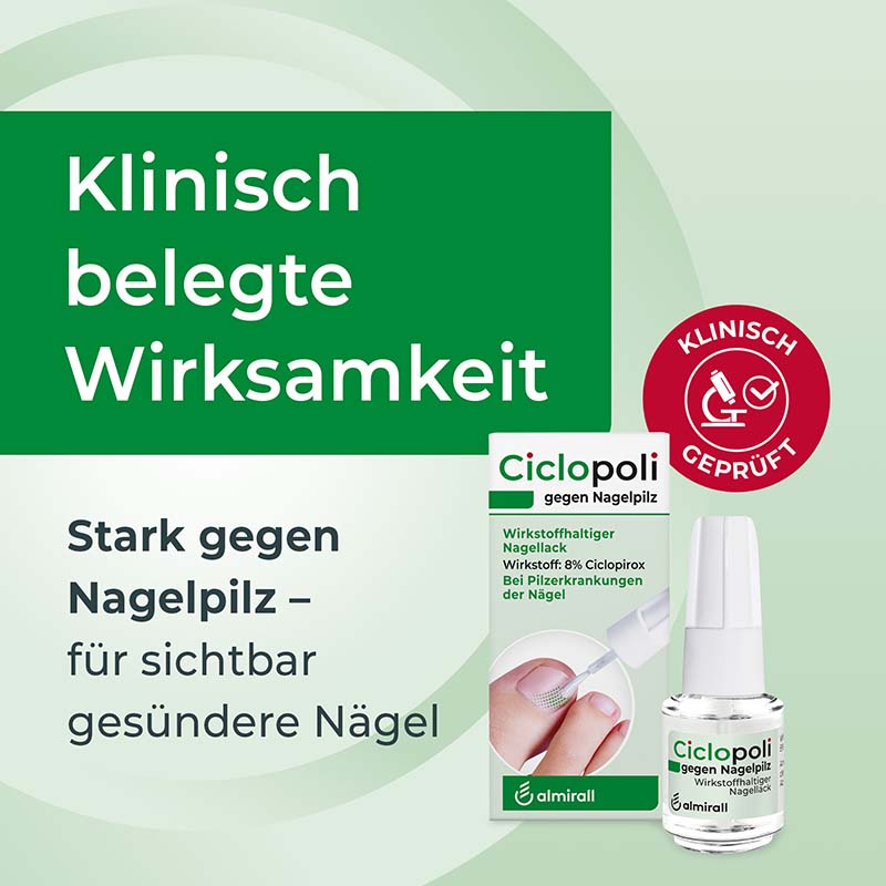 Ciclopoli gegen Nagelpilz Nagellack 3.3 ml Wirkstoffhaltiger Nagellack