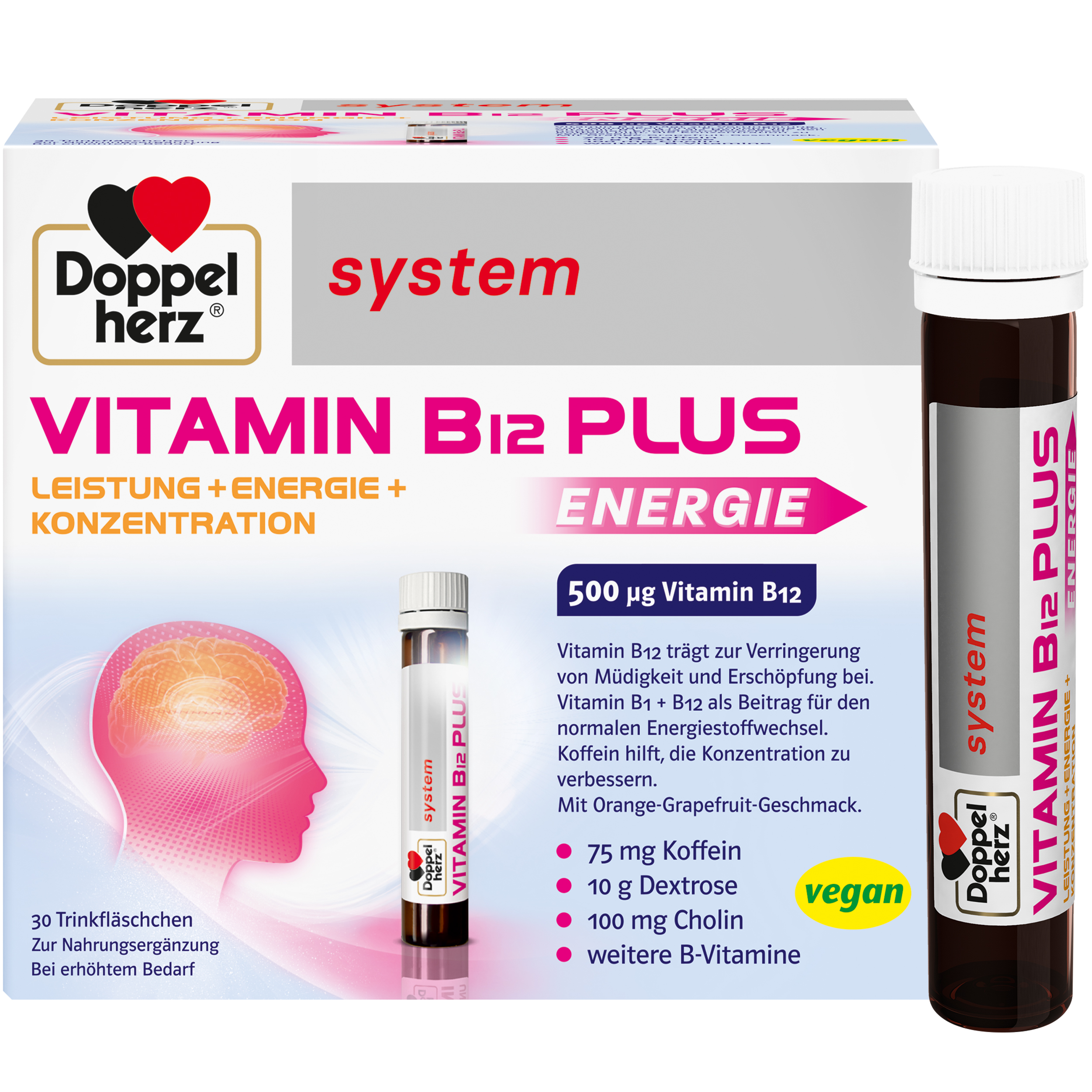 Doppelherz system VITAMIN B12 PLUS ENERGIE 30X25 ml Trinkampullen