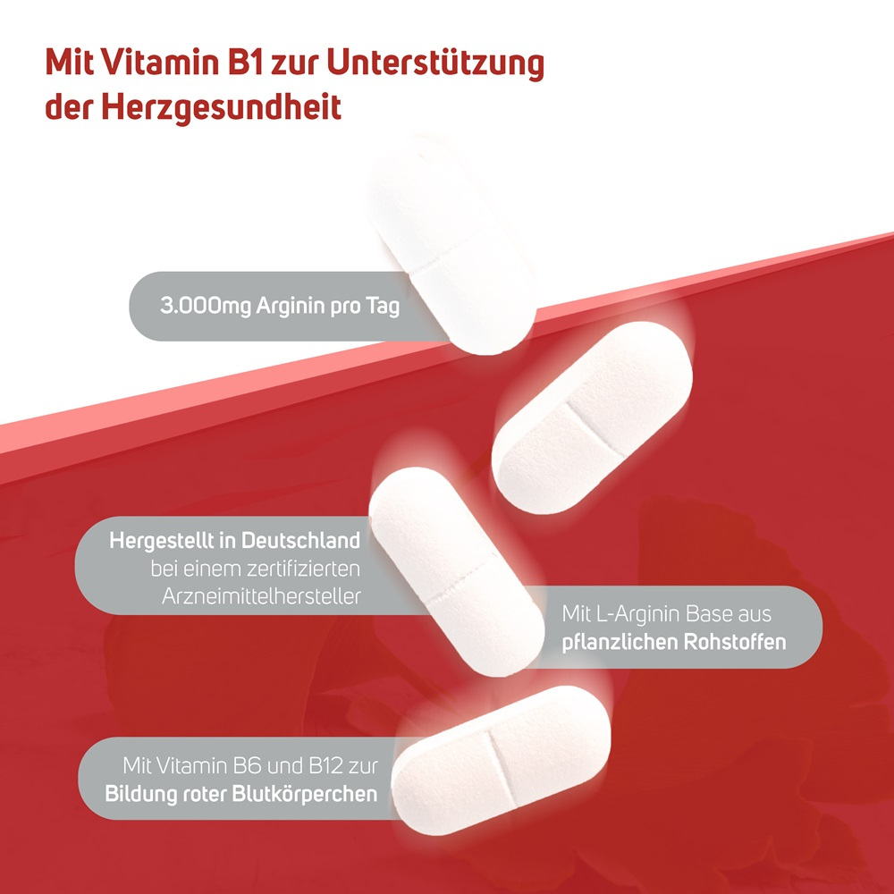 Avitale ARGININ PLUS Vitamin B1+B6+B12+Folsäure  120 St Filmtabletten