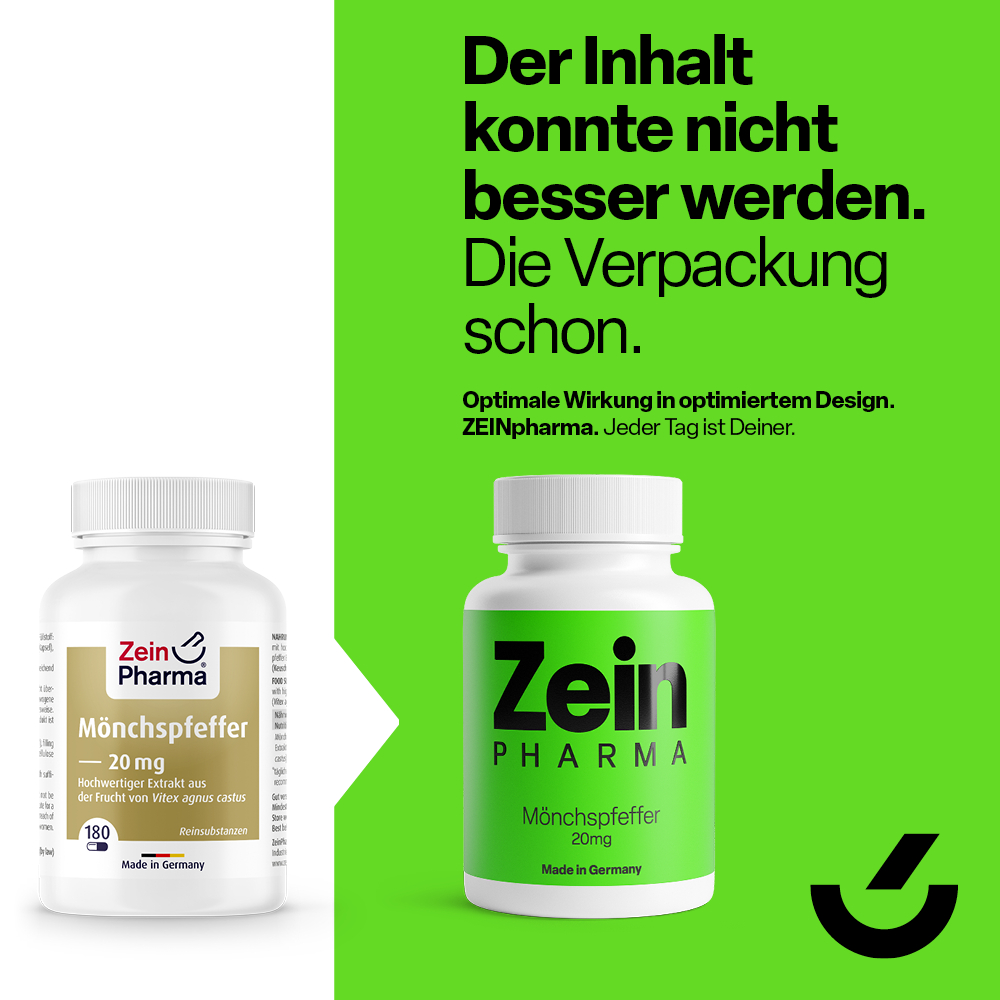 Zein PHARMA Mönchspfeffer 20mg 180 St Kapseln