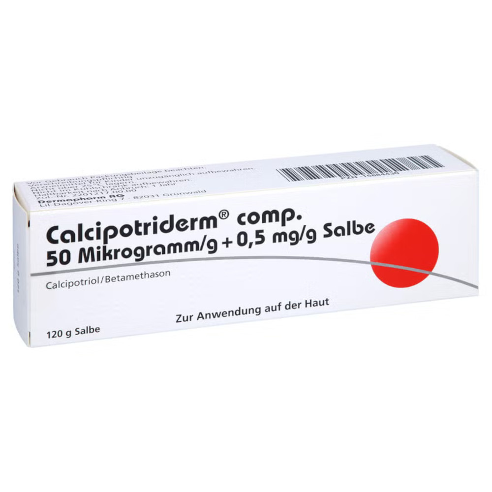 Calcipotriderm comp.50 µg/g + 0,5 mg/g 120 g Salbe
