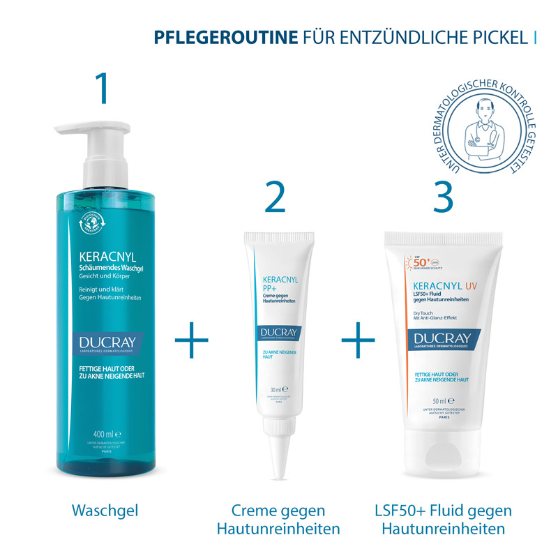 DUCRAY KERACNYL Schäumendes Waschgel 400 ml Gel