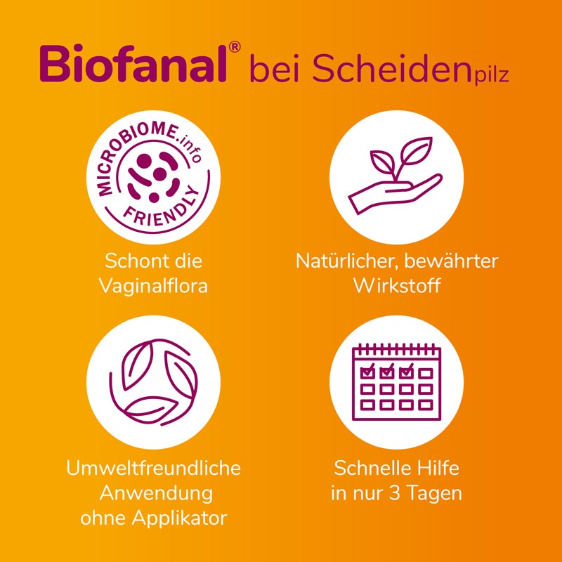 Biofanal bei Scheidenpilz Vaginaltabletten  12 St Vaginaltabletten