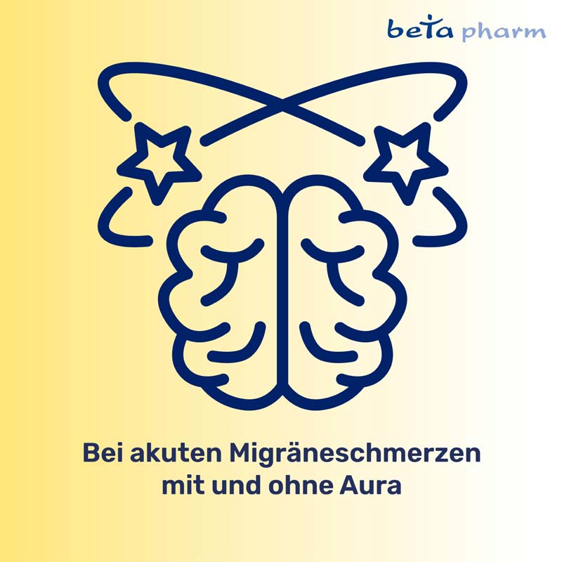 Naratriptan beta bei Migräne 2 St Filmtabletten