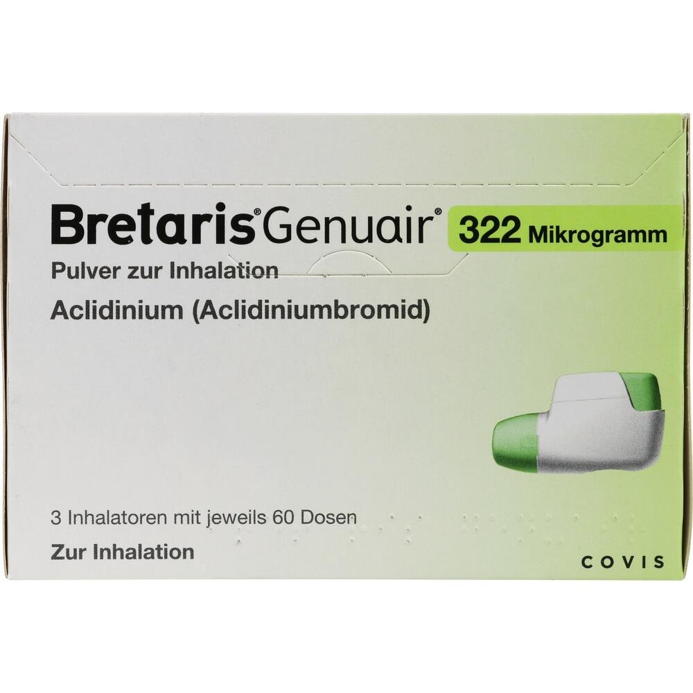 BRETARIS Genuair 322 µg Pulver z.Inhalation 3x60ED 3 St Inhalationspulver