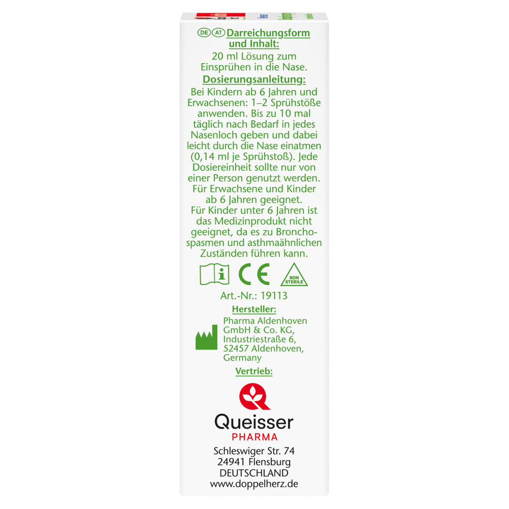 Doppelherz aktiv Meerwasser Schnupfenspray 20 ml Spray