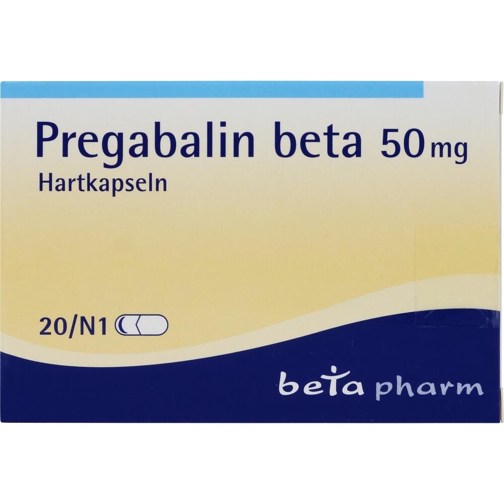 Pregabalin Beta 50 mg 20 St Hartkapseln