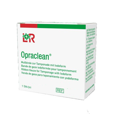 OPRACLEAN Mullbinde z.Tampon.m.Jodoform 2 cmx5 m 1 St Tamponaden