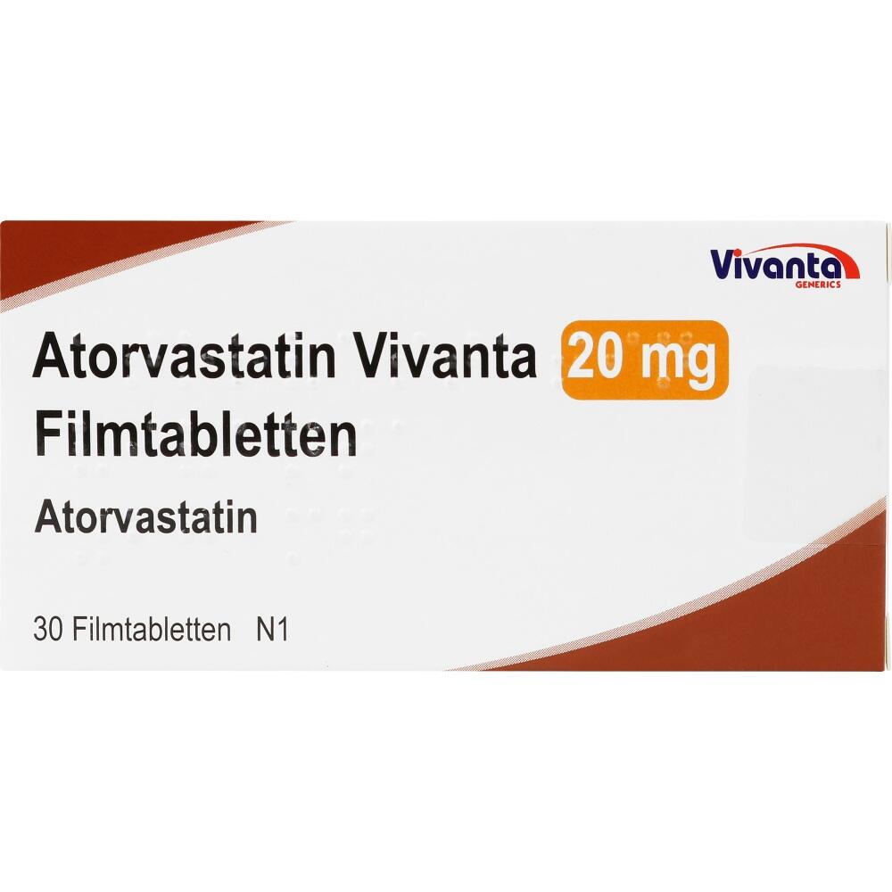 Atorvastatin Vivanta 20mg 30 St Filmtabletten