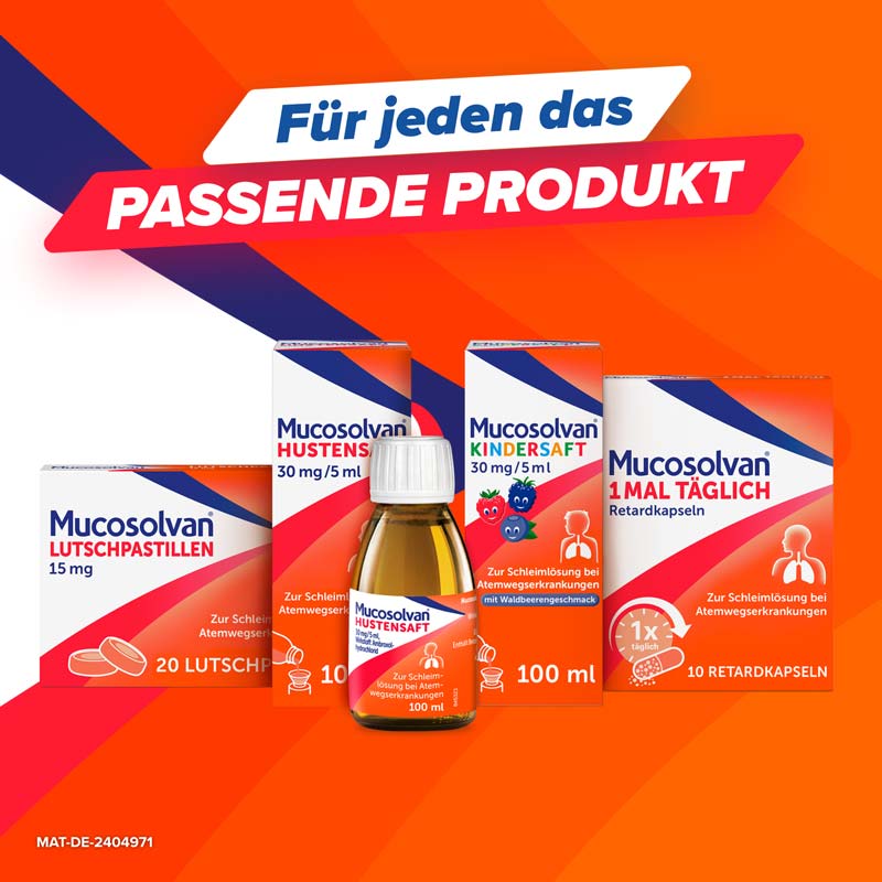 Mucosolvan 1MAL T&Auml;GLICH Retardkapseln Schleiml&ouml;ser  50 St Retard-Kapseln