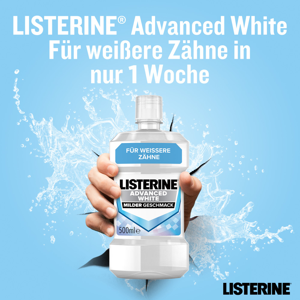 LISTERINE Advanced White Milder Geschmack  500 ml Lösung