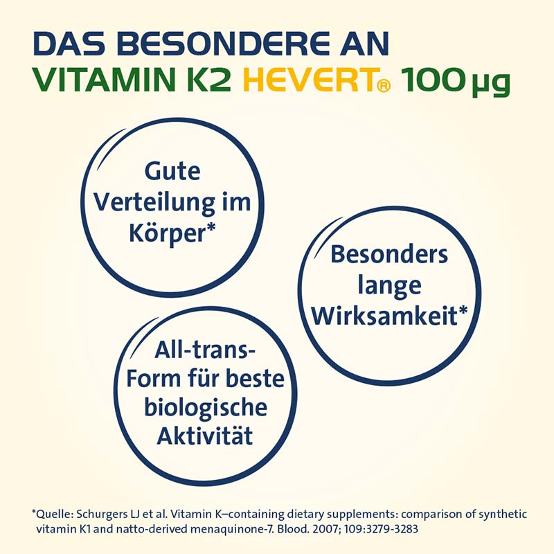 VITAMIN K2 HEVERT 100µg 60 St Kapseln