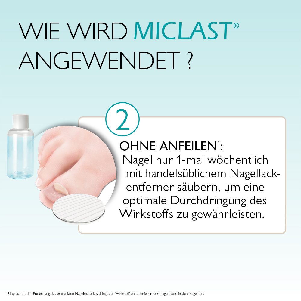 MICLAST 80 mg/g wirkstoffhaltiger Nagellack 2X3 ml Wirkstoffhaltiger Nagellack
