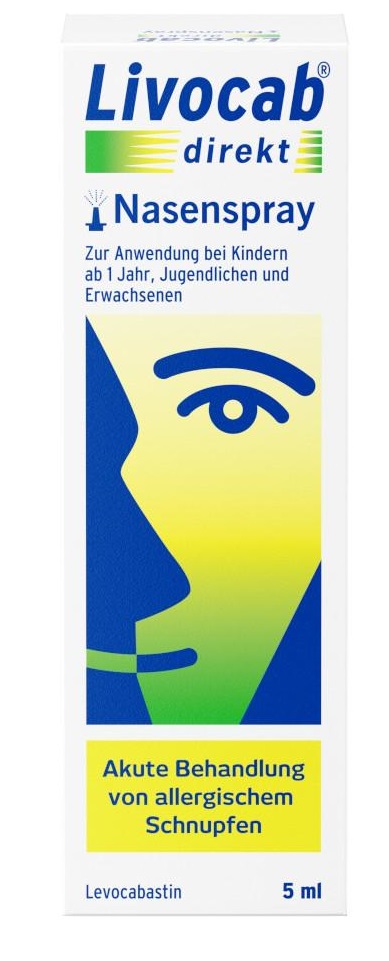 Livocab direkt Nasenspray bei Heuschnupfen und anderen Allergien