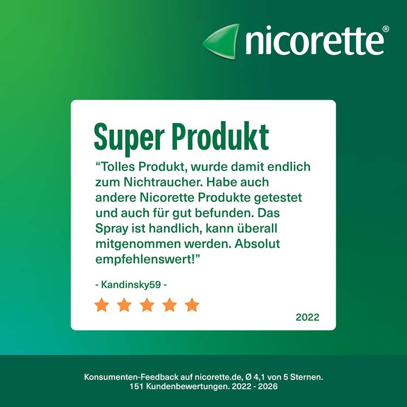 nicorette mint Spray 1 mg/ Sprühstoß 3 St Spray