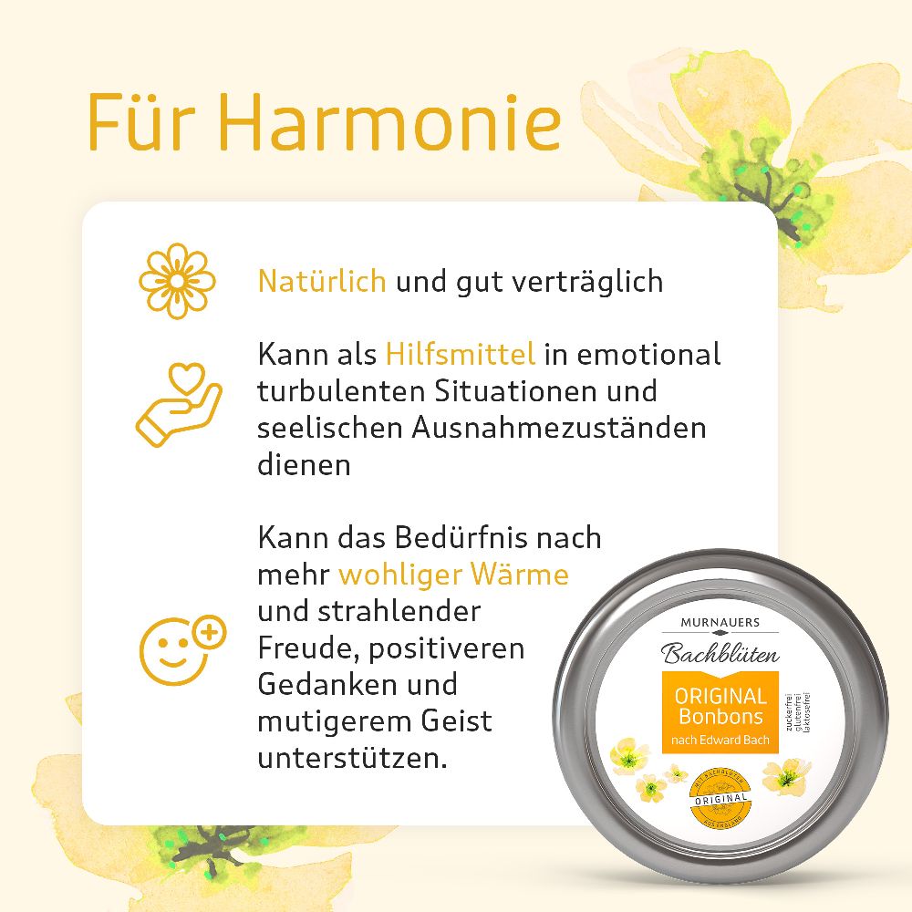 MURNAUERS Bachblüten ORIGINAL BONBONS nach Dr. Bach 50 g Bonbons