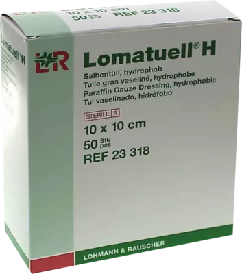 LOMATUELL H Salbentüll 10x10 cm steril 50 St Verband
