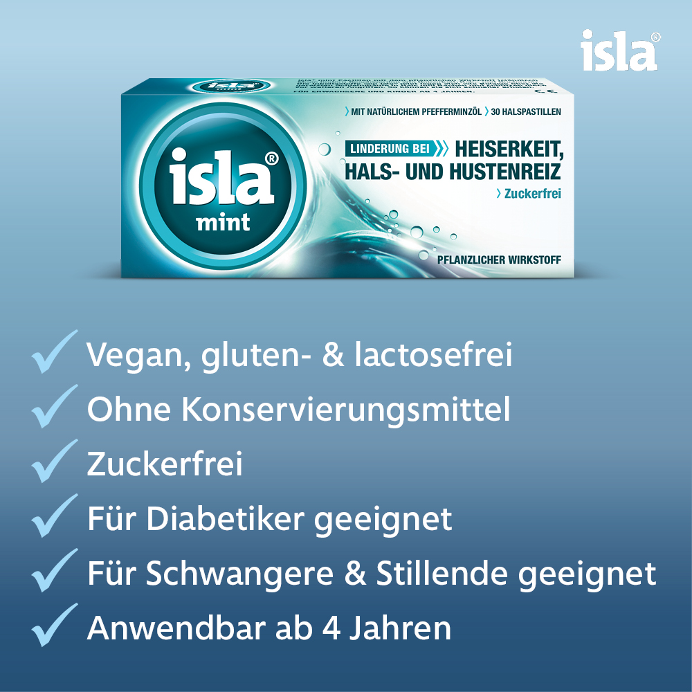 isla mint Halspastillen 60 St Pastillen