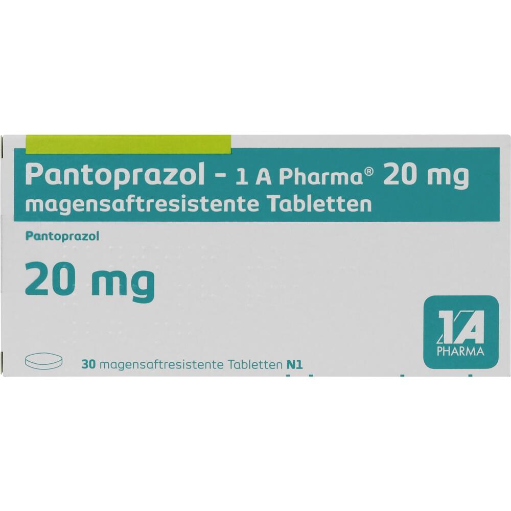 Pantoprazol-1 A Pharma 20mg 30 St Tabletten magensaftresistent