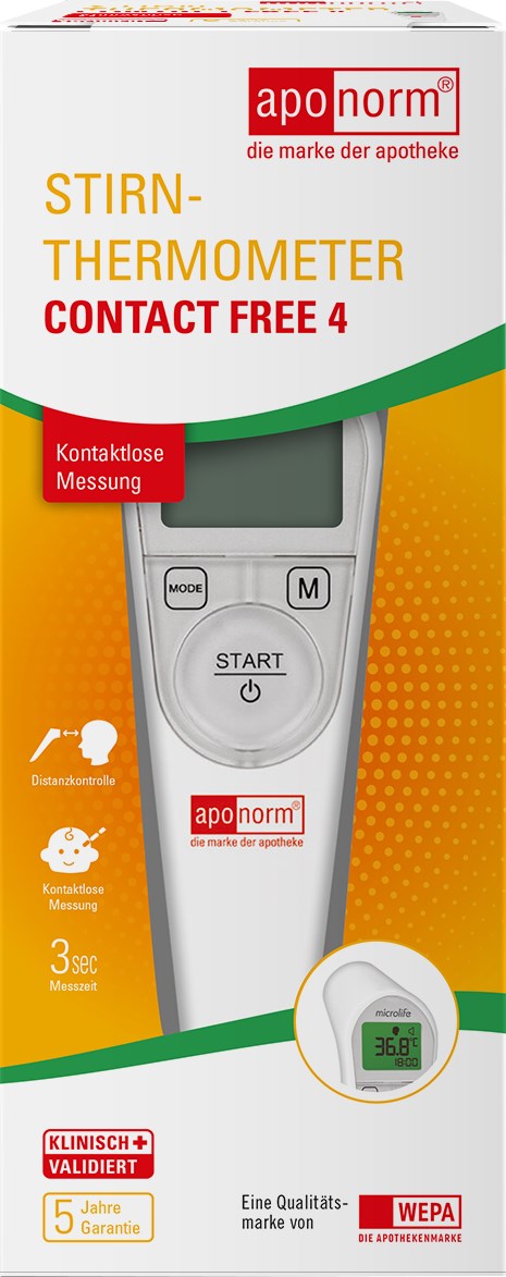 aponorm Stirn-Thermometer Contact-Free 4 1 St