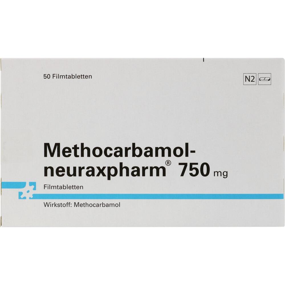 METHOCARBAMOL neuraxpharm 750 mg Filmtabletten 50 St Filmtabletten