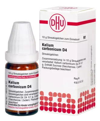 KALIUM CARBONICUM D 4 Globuli 10 g Globuli
