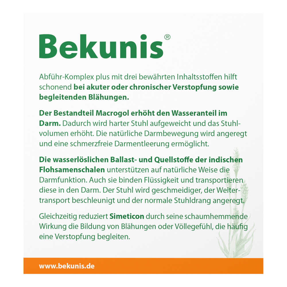 Bekunis ABFÜHR-KOMPLEX plus 10X9.15 g Pulver