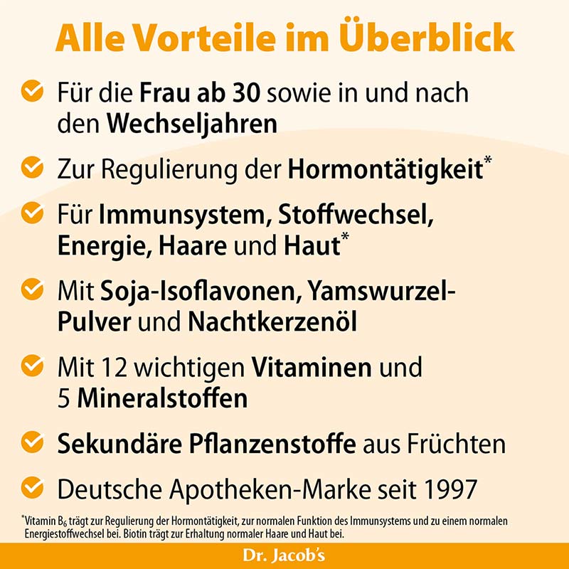 Dr. Jacob's Frauenpower Frucht-Getränkepulver