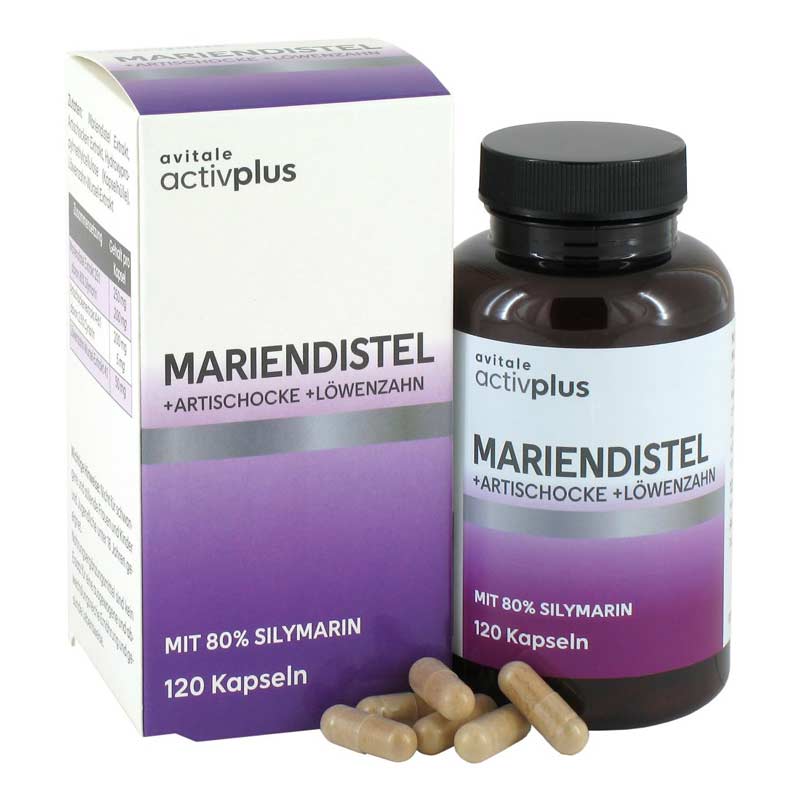 avitale ACTIVPLUS MARIENDISTEL + ARTISCHOCKE + LÖWENZAHN 120 St Kapseln