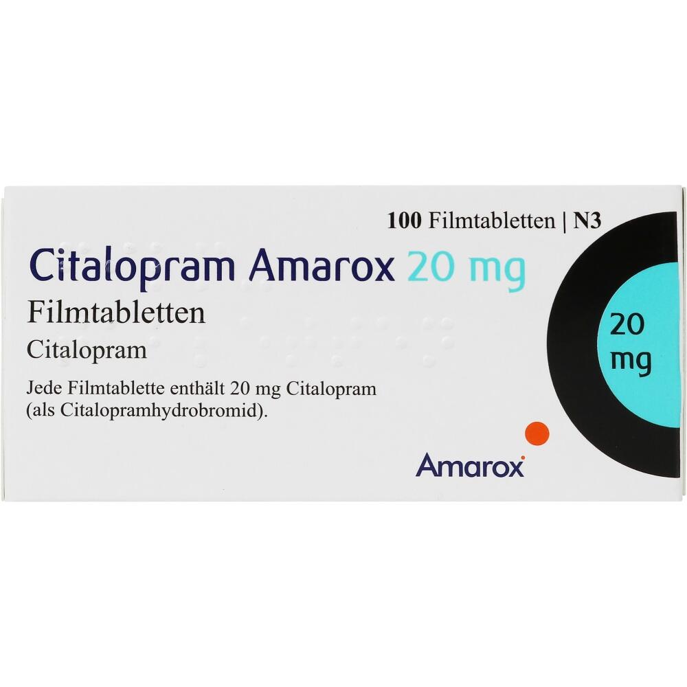 Citalopram Amarox 20 mg 100 St Filmtabletten