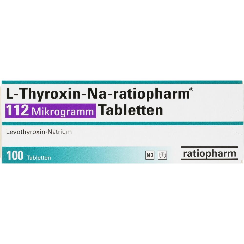 L-Thyroxin-Na-ratiopharm 112 Mikrogramm 100 St Tabletten