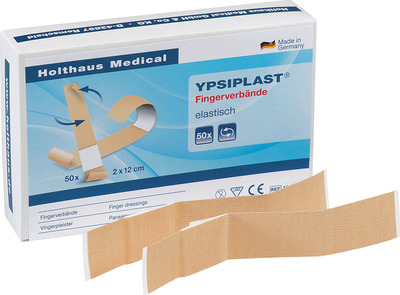 FINGERVERBAND Ypsiplast 2x12 cm elastisch haut 100 St