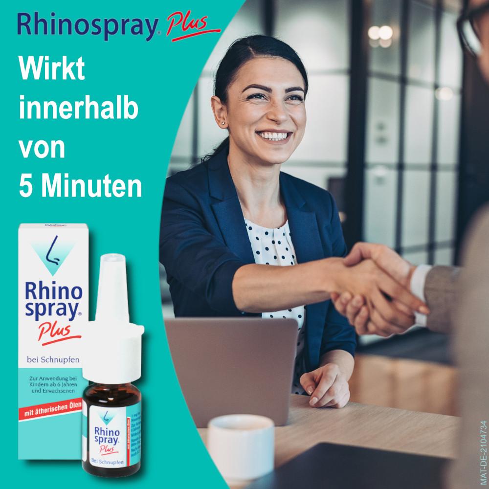 Rhinospray Plus bei Schnupfen Nasenspray Doppelpack 2X10 ml Dosierspray