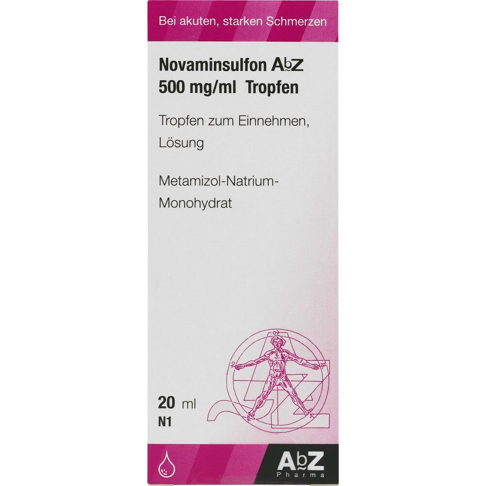 Novaminsulfon AbZ 500mg/ml 20 ml Tropfen zum Einnehmen