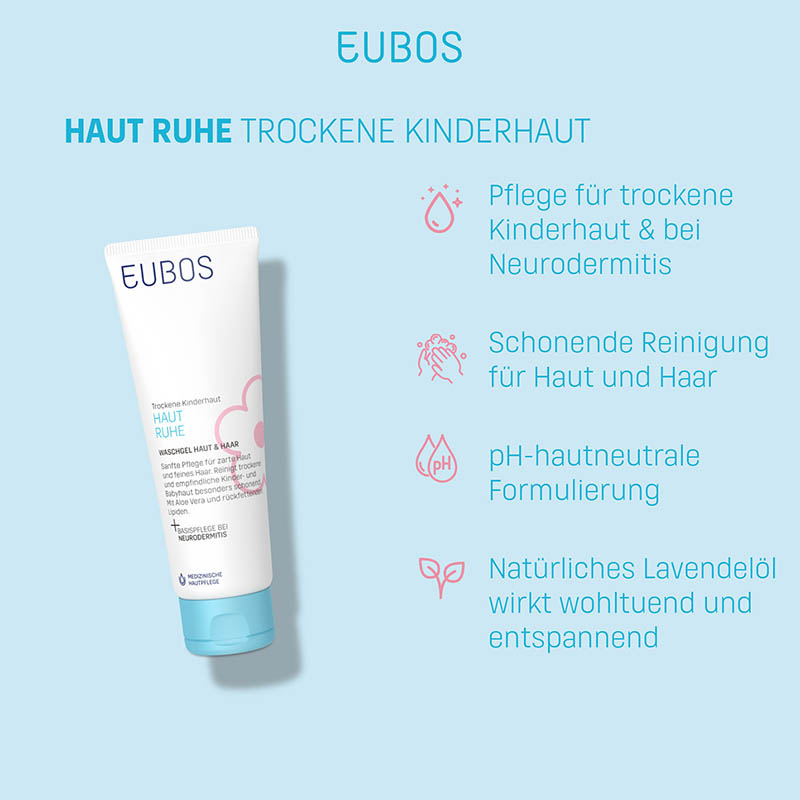 EUBOS KINDER HAUT RUHE WASCHGEL 125 ml Gel